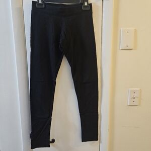 Garage black fleece leggings